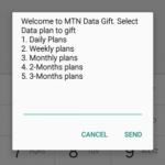 How to share data on MTN