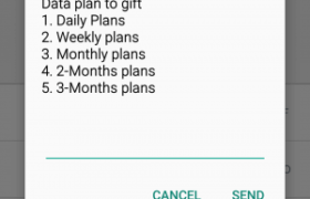 How to share data on MTN
