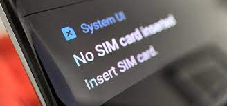 phone says no sim card android