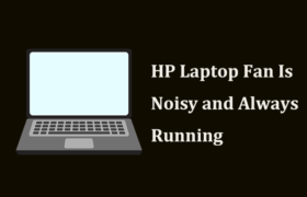 hp laptop fan always running