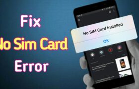 phone says no sim card android