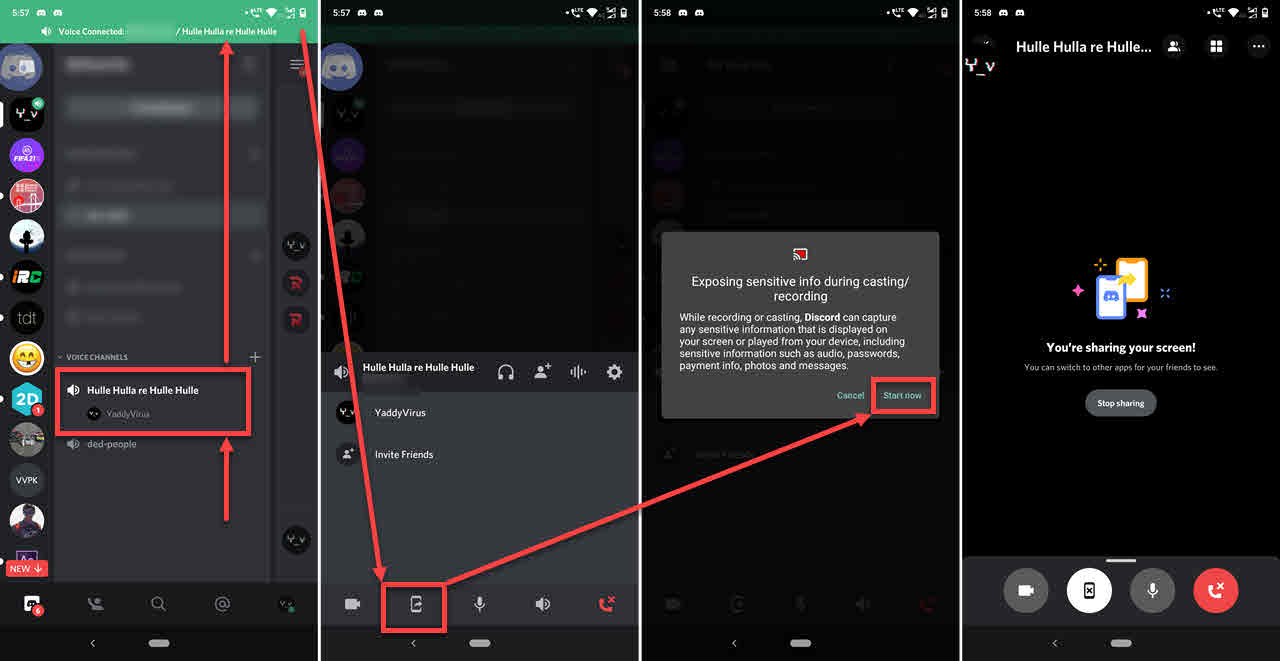 How to Screen Share on Discord Mobile