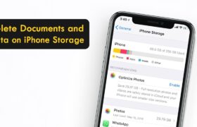 how to delete documents and data in iphone