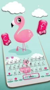 Pink Flamingo Keyboard Theme Premium APK