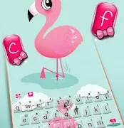 Pink Flamingo Keyboard Theme Premium APK