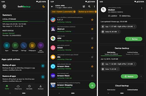 Swift Backup MOD APK