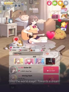 Guitar Girl MOD APK 4.7.1 (Menu, Unlimited fans, loves) 2