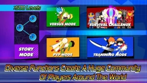 Super Stick Fight All-Star Hero MOD APK 3.2 (Unlimited cards, keys) 2
