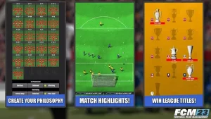 FCM23 Soccer Club Management MOD APK 1.1.7 (Unlimited money, points) 1