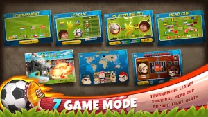 Head Soccer MOD + APK 6.17.2 (Unlimited Money) on android 2
