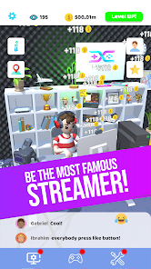 Idle Streamer! MOD + APK 1.49 (Unlimited Coins) on android 2