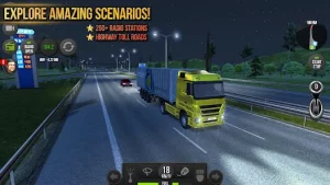 Truck Simulator Europe MOD + APK 1.3.4 (Unlimited Money) on android 2