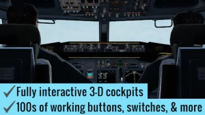 X-Plane Flight Simulator MOD + APK 12.0.1 (Unlocked) on android 1